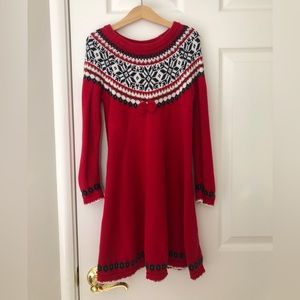 Hanna Andersson holiday sweater dress